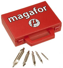 Magafor - Combination Drill & Countersink Sets Minimum Trade Size: #1-R Maximum Trade Size: #5-R - Eagle Tool & Supply