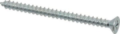 Value Collection - #10 Flat Head Phillips Sheet Metal Screw - Steel, 2-1/2" OAL, Grade 2 - Eagle Tool & Supply