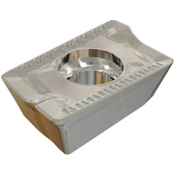 Iscar - ADKT1505 76 Grade IC910 Carbide Milling Insert - AlTiN Finish, 0.222" Thick, 0.039" Corner Radius - Eagle Tool & Supply