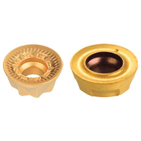 Iscar - RXCR05T1 Grade IC908 Carbide Milling Insert - TiAlN Finish, 0.0591" Thick, 5mm Inscribed Circle - Eagle Tool & Supply