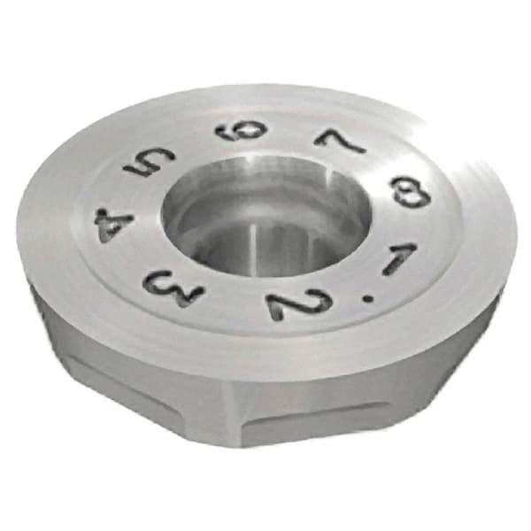 Iscar - RCCW1605 Grade IC328 Carbide Milling Insert - TiCN Finish, 0.126" Thick, 16mm Inscribed Circle - Eagle Tool & Supply