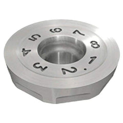 Iscar - RCCW1605 Grade IC328 Carbide Milling Insert - TiCN Finish, 0.126" Thick, 16mm Inscribed Circle - Eagle Tool & Supply