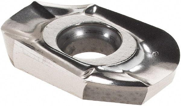 Iscar - HM90 APCR160550 P Grade IC28 Carbide Milling Insert - Uncoated, 0.189" Thick, 5mm Corner Radius - Eagle Tool & Supply