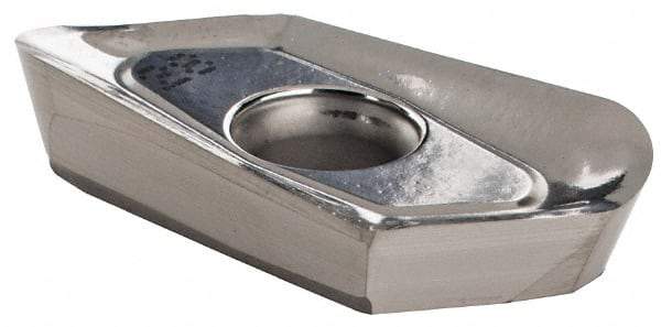 Iscar - HM90 APCR220650 P Grade IC28 Carbide Milling Insert - Uncoated, 0.2402" Thick, 5mm Corner Radius - Eagle Tool & Supply