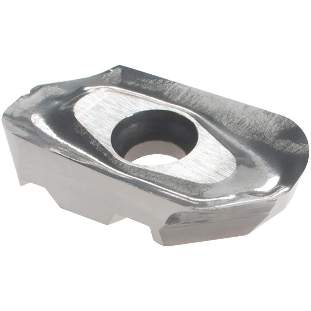 Iscar - HM90 AXCR150532 P Grade IC28 Carbide Milling Insert - Uncoated, 0.1969" Thick, 3.2mm Corner Radius - Eagle Tool & Supply