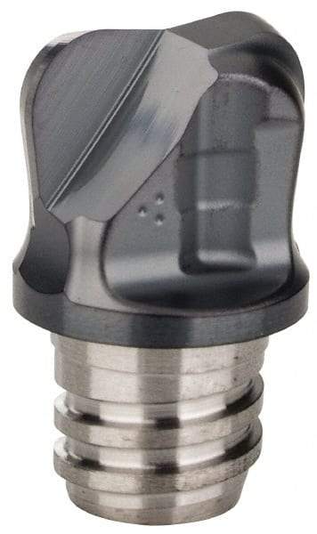 Iscar - MM HT Grade IC908 Carbide End Milling Tip Insert - TiAlN Finish, 2 Flutes, 12mm Cutting Diam, 5.5mm Depth of Cut, 11.1mm Extension, 0.1181" Cnr Rad - Eagle Tool & Supply
