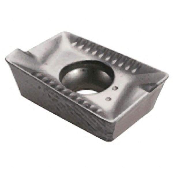 Iscar - APKT1003 76 Grade IC250 Carbide Milling Insert - TiCN/TiN Finish, 0.1366" Thick, 0.5mm Corner Radius - Eagle Tool & Supply