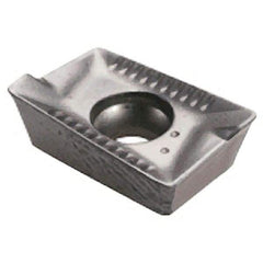 Iscar - APKT1003 76 Grade IC250 Carbide Milling Insert - TiCN/TiN Finish, 0.1366" Thick, 0.5mm Corner Radius - Eagle Tool & Supply