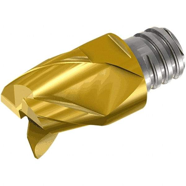 Iscar - MM ERS Grade IC908 Carbide End Milling Tip Insert - TiAlN Finish, 4 Flutes, 8mm Cutting Diam, 5mm Depth of Cut, 10mm Extension, 45° Helix - Eagle Tool & Supply