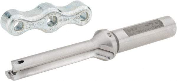 Iscar - 9.5 to 9.9mm Diam, 5xD, 47mm Max Depth, 12mm Shank Diam, 105.1mm OAL, Replaceable Tip Drill - IDI-SG, IDI-SK Insert, DCM Toolholder, Series ChamDrill - Eagle Tool & Supply
