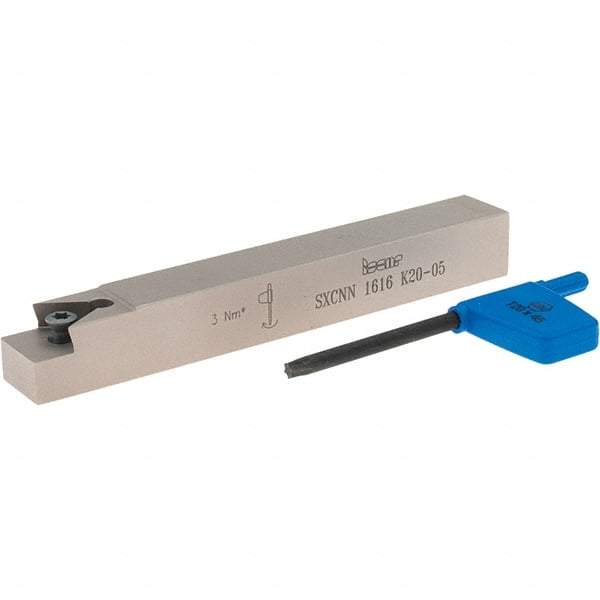 Iscar - XNUW 2006, SXCN External Neutral Indexable Profiling Toolholder - 16mm Shank Height x 16mm Shank Width, 125mm Long - Eagle Tool & Supply