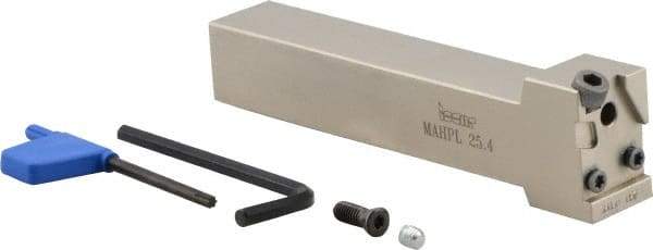 Iscar - MAHP, External, Left Hand, Indexable Grooving Tool Holder - DG.. 2.. Insert Compatibility, 1" Shank Height, 1" Shank Width, 6" OAL - Eagle Tool & Supply