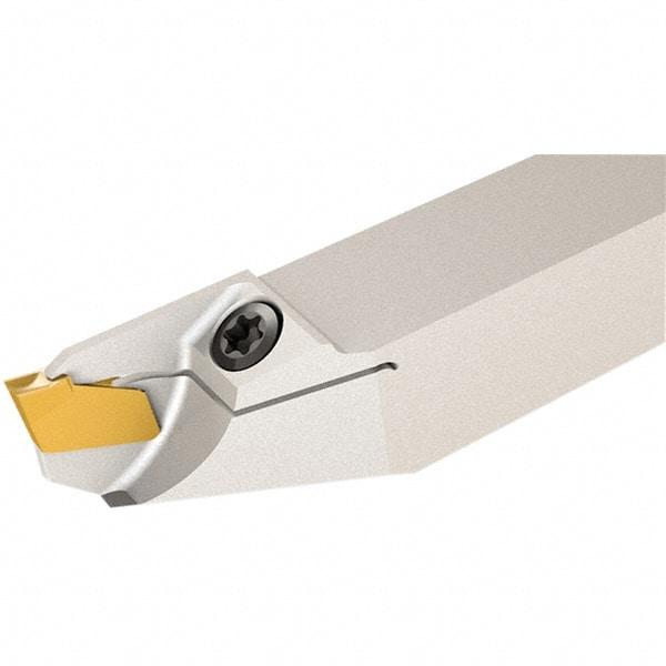 Iscar - External Thread, 1.8mm Min Groove Width, 140mm OAL, Left Hand Indexable Grooving Cutoff Toolholder - 12mm Shank Height x 12mm Shank Width, GF.. Insert Style, SGF Toolholder Style, Series Self-Grip - Eagle Tool & Supply