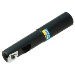 Iscar - 1" Cut Diam, 0.622" Max Depth of Cut, 1" Shank Diam, 5" OAL, Indexable Square Shoulder End Mill - Cylindrical Shank, 90° Lead Angle, Through Coolant, Series Helialu - Eagle Tool & Supply