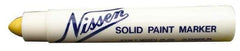 Markal - Yellow Solid Paint Marker - Soft Crayon Tip, Alcohol Base Ink - Eagle Tool & Supply