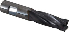 Niagara Cutter - 5/8" Diam, Fine Pitch, 1-5/8" LOC, 4 Flute Solid Carbide Corner Chamfer Roughing End Mill - AlTiN Finish, 3-1/2" OAL, 5/8" Shank Diam, Single End, Centercutting, 20° Helix - Eagle Tool & Supply