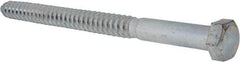 Value Collection - 3/4" Screw, 10" Length Under Head, Steel, Hex Head Lag Screw - Zinc Plated, Grade 2 - Eagle Tool & Supply