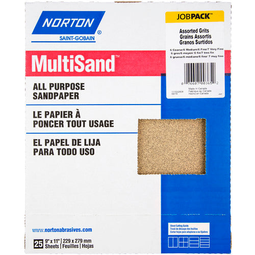 11″ × 9″ Multisand A211/A213/A212 Paper Sheet Aluminum Oxide - Eagle Tool & Supply