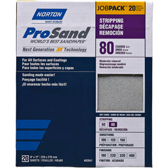 9 × 11″ ProSand Paper Sheet P80 Grit A259PS Aluminum Oxide