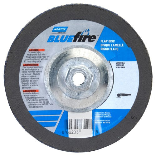 7″ × 1/4″ × 5/8″ 20X High Performance Flap Disc Type 29 40 Grit - Eagle Tool & Supply