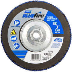 7″ × 1/4″ × 5/8″ 20X High Performance Flap Disc Type 29 60 Grit - Eagle Tool & Supply