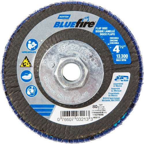 ‎4-1/2″ × 1/4″ × 5/8″-11 20X High Performance Flap Disc Type 29 Conical 80 Grit - Eagle Tool & Supply