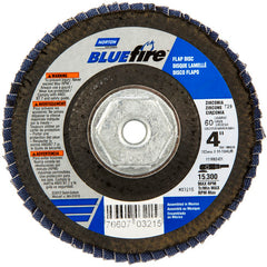 4″ × 1/4″ × 5/8″ 20X High Performance Flap Disc Type 29 60 Grit - Eagle Tool & Supply