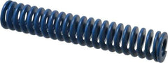 Associated Spring Raymond - 1" Hole Diam, 1/2" Rod Diam, 5-1/2" Free Length, Blue Die Spring - 242 Lb Max Deflection, 2.75" Max Deflection, Medium Duty, Chromium Alloy Steel - Eagle Tool & Supply