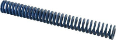 Associated Spring Raymond - 1" Hole Diam, 1/2" Rod Diam, 8" Free Length, Blue Die Spring - 240 Lb Max Deflection, 4" Max Deflection, Medium Duty, Chromium Alloy Steel - Eagle Tool & Supply