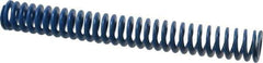 Associated Spring Raymond - 1-1/4" Hole Diam, 5/8" Rod Diam, 10" Free Length, Blue Die Spring - 360 Lb Max Deflection, 5" Max Deflection, Medium Duty, Chromium Alloy Steel - Eagle Tool & Supply