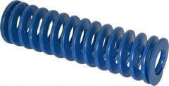 Associated Spring Raymond - 2" Hole Diam, 1" Rod Diam, 7" Free Length, Blue Die Spring - 1092 Lb Max Deflection, 3.5" Max Deflection, Medium Duty, Chromium Alloy Steel - Eagle Tool & Supply