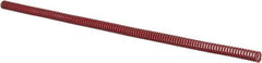 Associated Spring Raymond - 3/8" Hole Diam, 3/16" Rod Diam, 12" Free Length, Red Die Spring - 40 Lb Max Deflection, 4.44" Max Deflection, Medium Heavy Duty, Chromium Alloy Steel - Eagle Tool & Supply