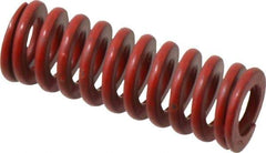 Associated Spring Raymond - 5/8" Hole Diam, 11/32" Rod Diam, 1-3/4" Free Length, Red Die Spring - 108.8 Lb Max Deflection, 0.65" Max Deflection, Medium Heavy Duty, Chromium Alloy Steel - Eagle Tool & Supply