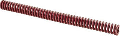 Associated Spring Raymond - 1" Hole Diam, 1/2" Rod Diam, 12" Free Length, Red Die Spring - 275.3 Lb Max Deflection, 4.44" Max Deflection, Medium Heavy Duty, Chromium Alloy Steel - Eagle Tool & Supply