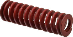 Associated Spring Raymond - 1-1/4" Hole Diam, 5/8" Rod Diam, 4" Free Length, Red Die Spring - 544.6 Lb Max Deflection, 1.48" Max Deflection, Medium Heavy Duty, Chromium Alloy Steel - Eagle Tool & Supply