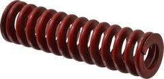 Associated Spring Raymond - 1-1/4" Hole Diam, 5/8" Rod Diam, 4-1/2" Free Length, Red Die Spring - 532.8 Lb Max Deflection, 1.67" Max Deflection, Medium Heavy Duty, Chromium Alloy Steel - Eagle Tool & Supply