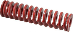 Associated Spring Raymond - 1-1/2" Hole Diam, 3/4" Rod Diam, 6" Free Length, Red Die Spring - 674.9 Lb Max Deflection, 2.22" Max Deflection, Medium Heavy Duty, Chromium Alloy Steel - Eagle Tool & Supply