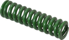 Associated Spring Raymond - 1/2" Hole Diam, 9/32" Rod Diam, 1-3/4" Free Length, Green Die Spring - 74.4 Lb Max Deflection, 0.44" Max Deflection, Extra Heavy Duty, Chromium Alloy Steel - Eagle Tool & Supply