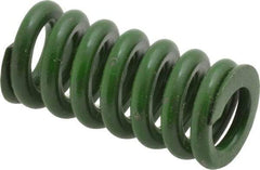 Associated Spring Raymond - 5/8" Hole Diam, 11/32" Rod Diam, 1-1/4" Free Length, Green Die Spring - 146.9 Lb Max Deflection, 0.31" Max Deflection, Extra Heavy Duty, Chromium Alloy Steel - Eagle Tool & Supply