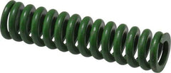 Associated Spring Raymond - 5/8" Hole Diam, 11/32" Rod Diam, 2-1/2" Free Length, Green Die Spring - 137.5 Lb Max Deflection, 0.63" Max Deflection, Extra Heavy Duty, Chromium Alloy Steel - Eagle Tool & Supply