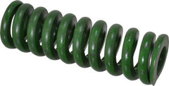 Associated Spring Raymond - 1" Hole Diam, 1/2" Rod Diam, 3" Free Length, Green Die Spring - 552 Lb Max Deflection, 0.75" Max Deflection, Extra Heavy Duty, Chromium Alloy Steel - Eagle Tool & Supply