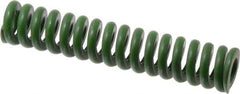 Associated Spring Raymond - 1" Hole Diam, 1/2" Rod Diam, 5" Free Length, Green Die Spring - 540 Lb Max Deflection, 1.25" Max Deflection, Extra Heavy Duty, Chromium Alloy Steel - Eagle Tool & Supply