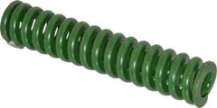 Associated Spring Raymond - 1-1/4" Hole Diam, 5/8" Rod Diam, 6" Free Length, Green Die Spring - 840 Lb Max Deflection, 1.5" Max Deflection, Extra Heavy Duty, Chromium Alloy Steel - Eagle Tool & Supply