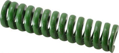 Associated Spring Raymond - 1-1/2" Hole Diam, 3/4" Rod Diam, 6" Free Length, Green Die Spring - 1656 Lb Max Deflection, 1.5" Max Deflection, Extra Heavy Duty, Chromium Alloy Steel - Eagle Tool & Supply