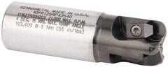 Kennametal - 1-1/4" Cutting Diam, 1-1/4" Shank Diam, 1-1/4" Max Depth of Cut, Straight Shank Indexable Copy End Mill - 3 Inserts, RP.. 43.. Insert, KIPR Toolholder, Through Coolant - Eagle Tool & Supply