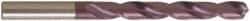 Guhring - 5.2mm 118° Solid Carbide Jobber Drill - FIREX Finish, Right Hand Cut, Spiral Flute, Straight Shank, 86mm OAL, Faceted Point - Eagle Tool & Supply