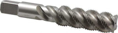 Hertel - 3/4-16 UNF 4 Flute 3B Plug Spiral Flute Tap - High Speed Steel, Bright Finish, 4-1/4" OAL, Right Hand Flute, Right Hand Thread, H3 - Eagle Tool & Supply
