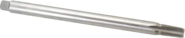 Hertel - 3/8-18 NPT, 4 Flute, Plug Chamfer, Bright Finish, High Speed Steel, Extension Pipe Tap - 10" OAL, 0.7" Shank Diam, 1-1/16" Thread Length - Eagle Tool & Supply