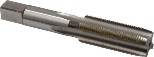 Hertel - 5/8-18 UNF, H3, 4 Flute, Plug Chamfer, Bright Finish, High Speed Steel Hand STI Tap - 4-1/32" OAL, 1-13/16" Thread Length - Exact Industrial Supply