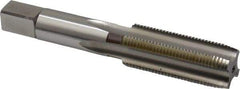 Hertel - 5/8-18 UNF, H3, 4 Flute, Plug Chamfer, Bright Finish, High Speed Steel Hand STI Tap - 4-1/32" OAL, 1-13/16" Thread Length - Exact Industrial Supply